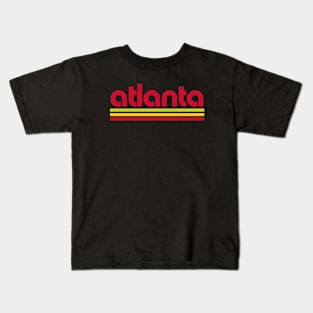 Retro Atlanta Stripes Kids T-Shirt